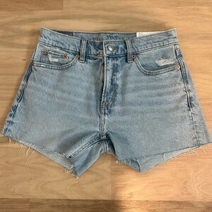 American Eagle Light Blue Distressed, Short Ex-Boyfriend, 00, 24W, Stretch, NWT